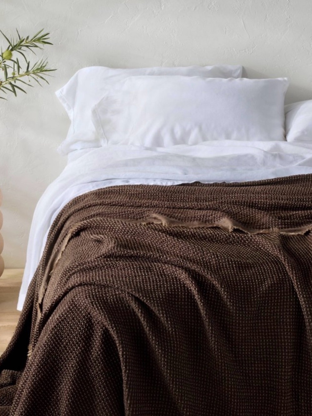 Full/Queen Textured Waffle Coverlet Dark Fig
- Casaluna™